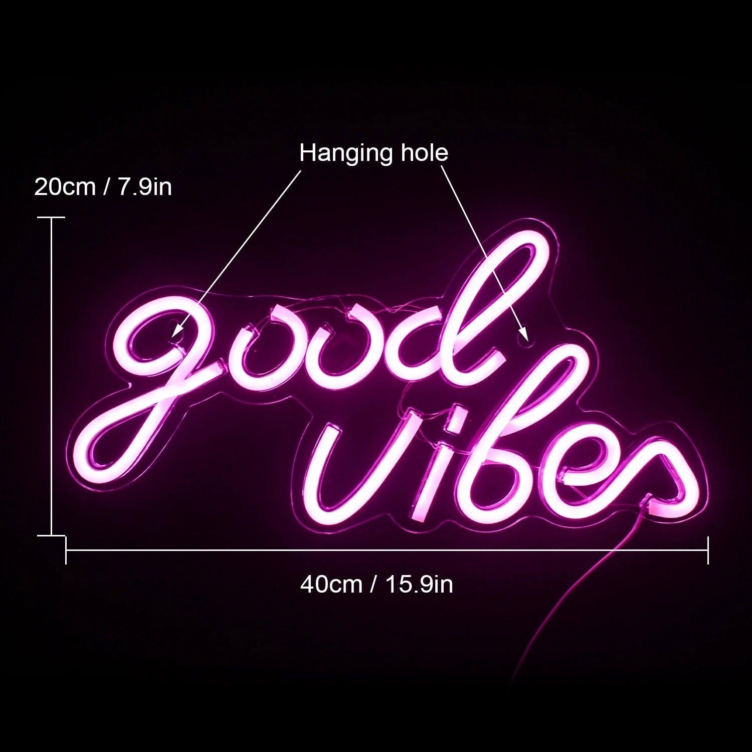 Good Vibes Rock Santa Led Neon Sign With Multicolor Christmas Decor - Shineneon
