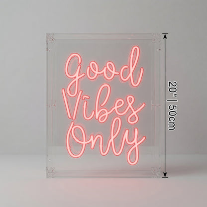 Good Vibes Word Wall Light LED Neon Sign - 04 Size Image