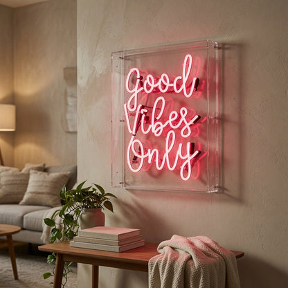 Good Vibes Word Wall Light LED Neon Sign - Shineneon