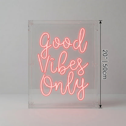 Good Vibes Word Wall Light LED Neon Sign - Shineneon