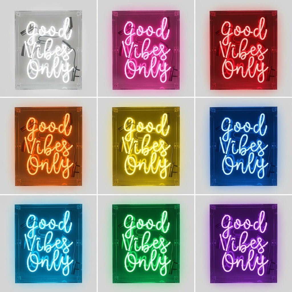 Good Vibes Word Wall Light LED Neon Sign - Shineneon