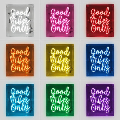 Good Vibes Word Wall Light LED Neon Sign - Shineneon