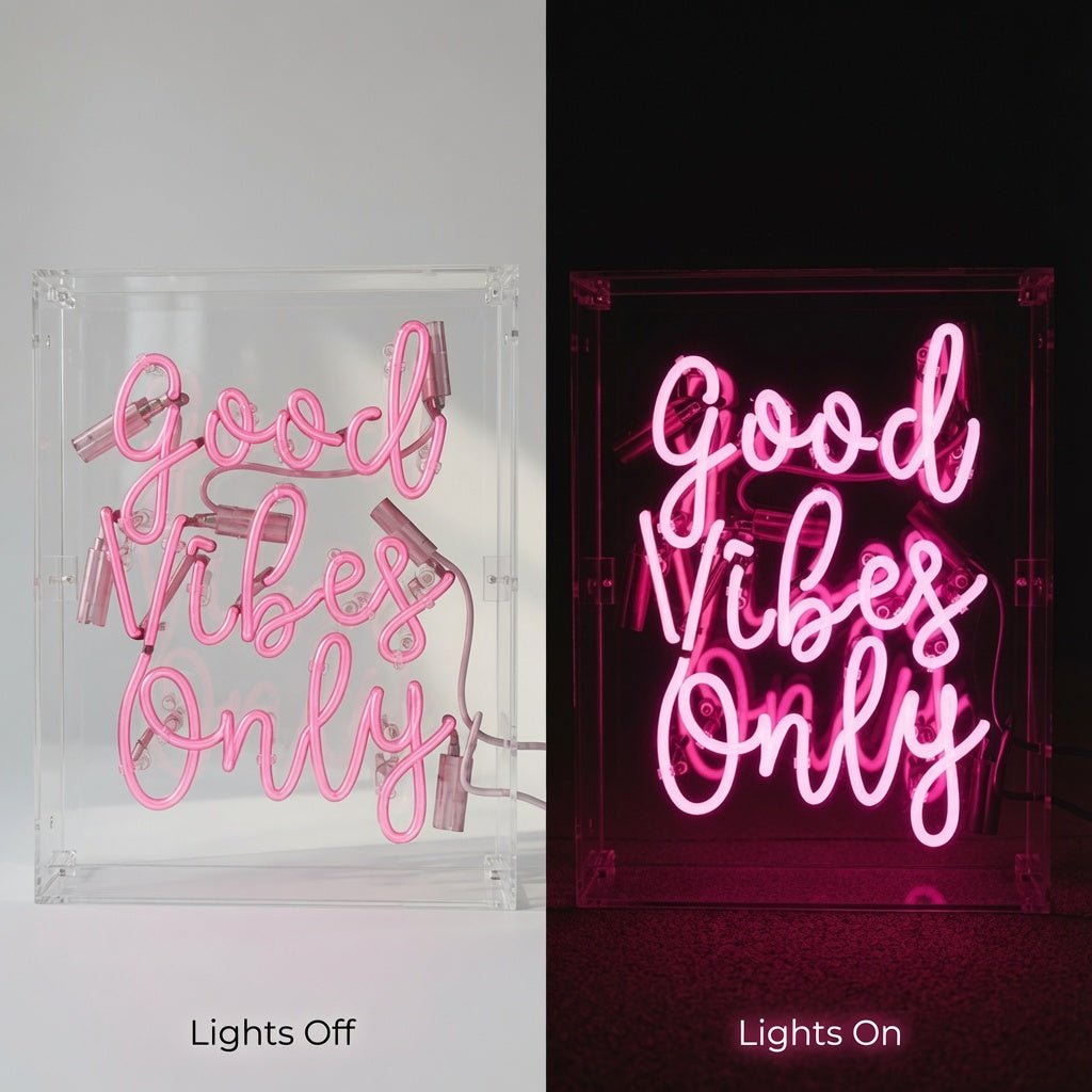 Good Vibes Word Wall Light LED Neon Sign - Shineneon
