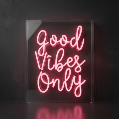 Good Vibes Word Wall Light LED Neon Sign - Shineneon