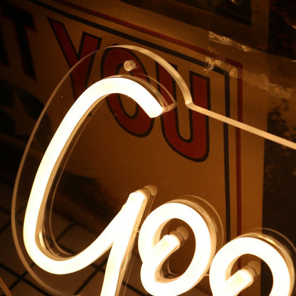 Good Vibes Yellow Led Neon Sign - Shineneon