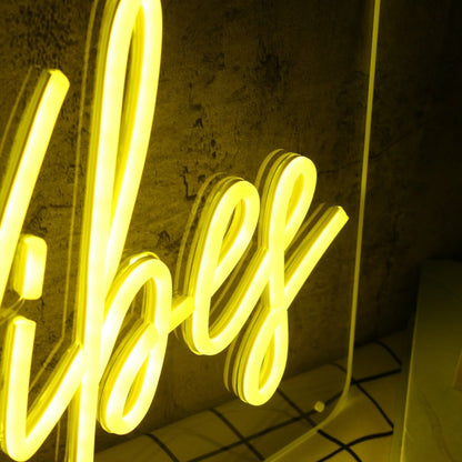 Good Vide Yellow Custom Led Neon Sign - Shineneon