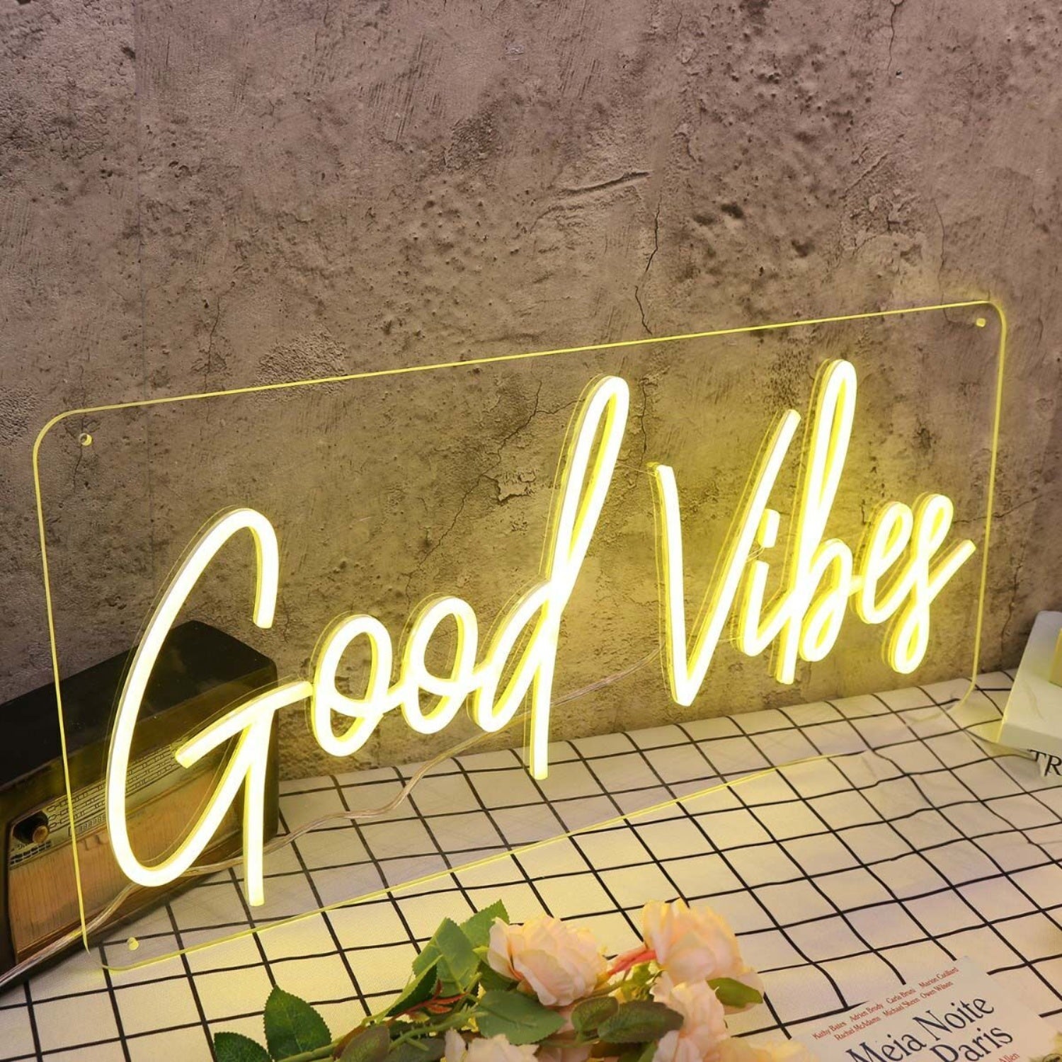 Good Vide Yellow Custom Led Neon Sign - Shineneon