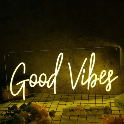 Good Vide Yellow Custom Led Neon Sign - Shineneon