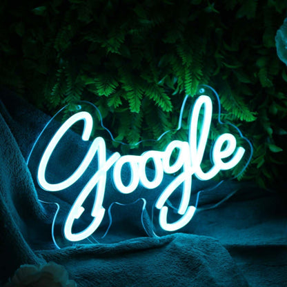 Google Blue Led Neon Sign - Shineneon