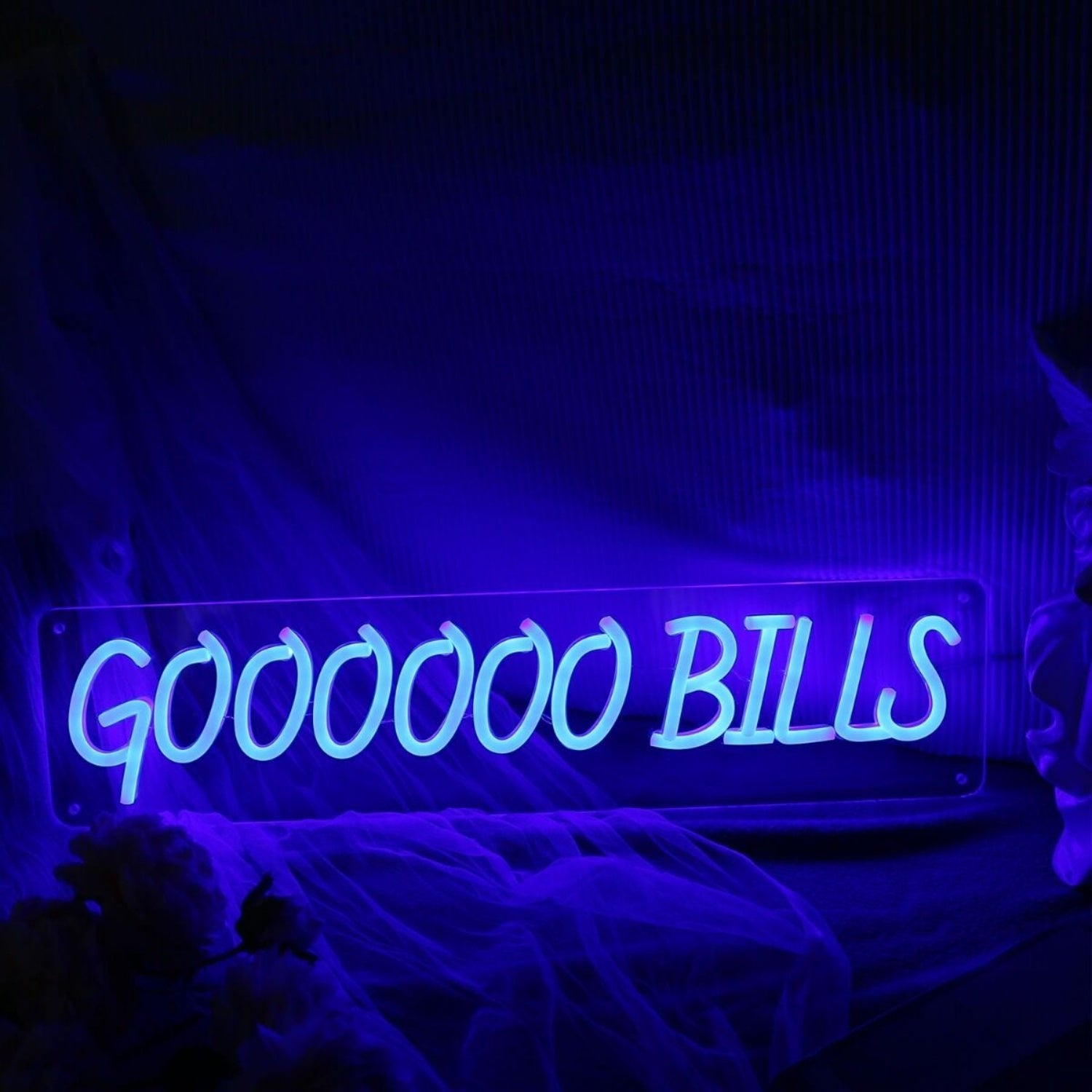 Goooooo Bills Blue Led Neon Sign - Shineneon