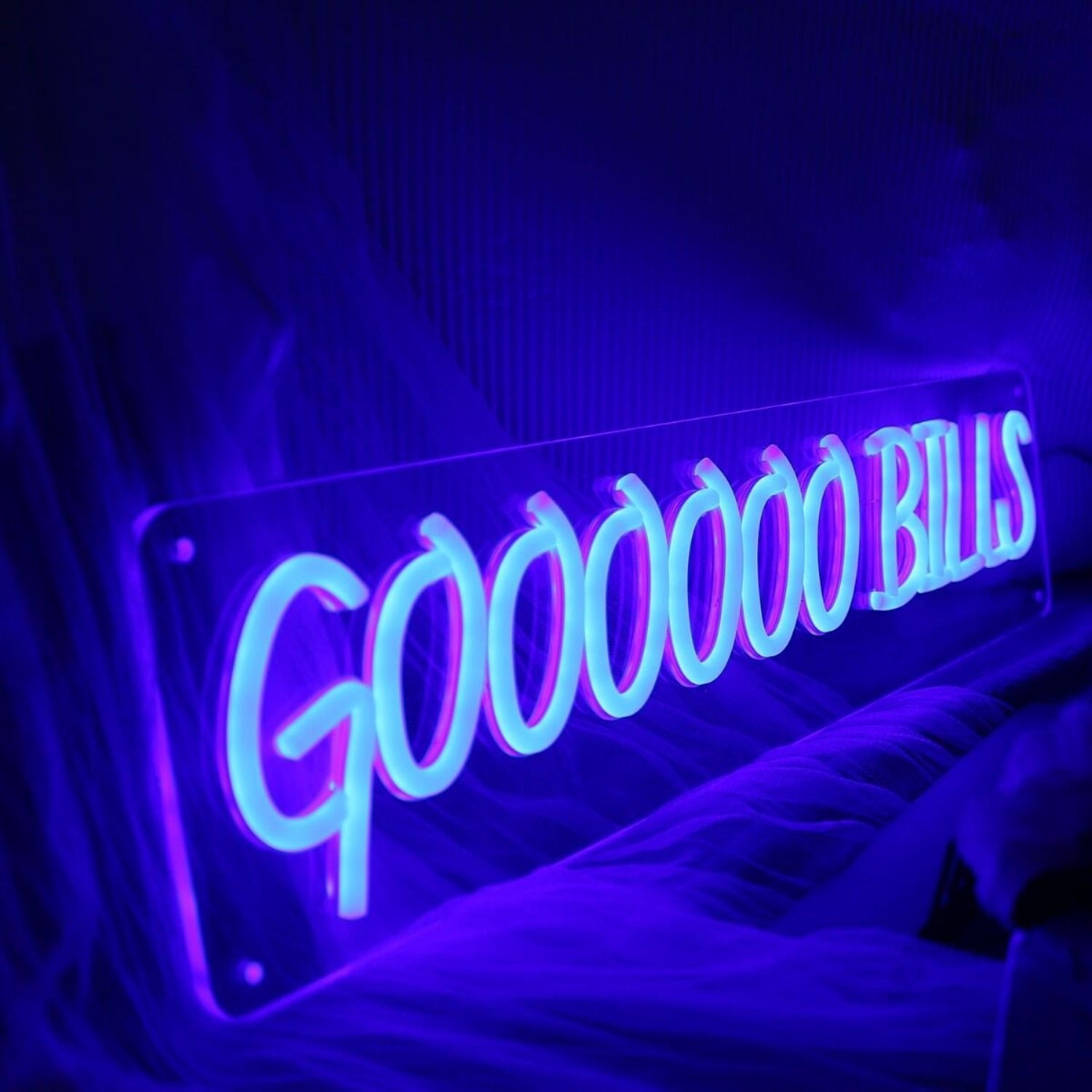 Goooooo Bills Blue Led Neon Sign - Shineneon