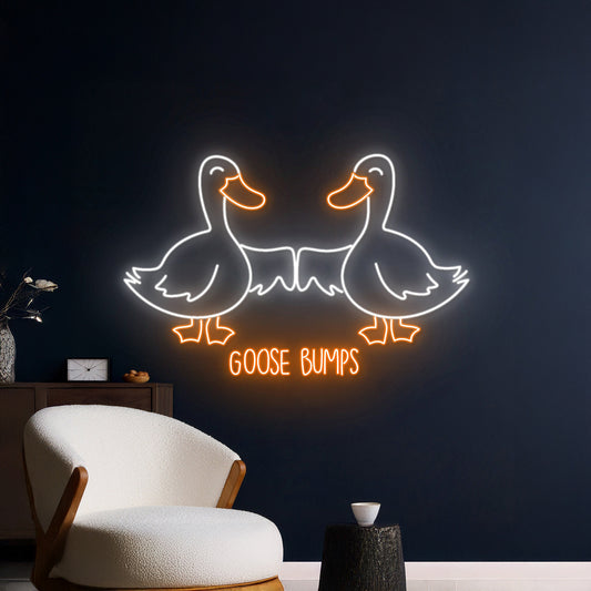 Goose Bumps Duck Neon Light