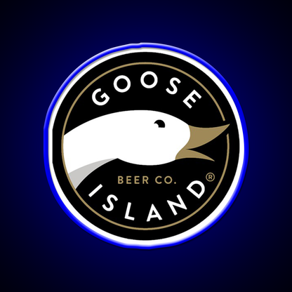 Goose Island Logo Beer Bar Decor Led Neon Sign Rgb Color