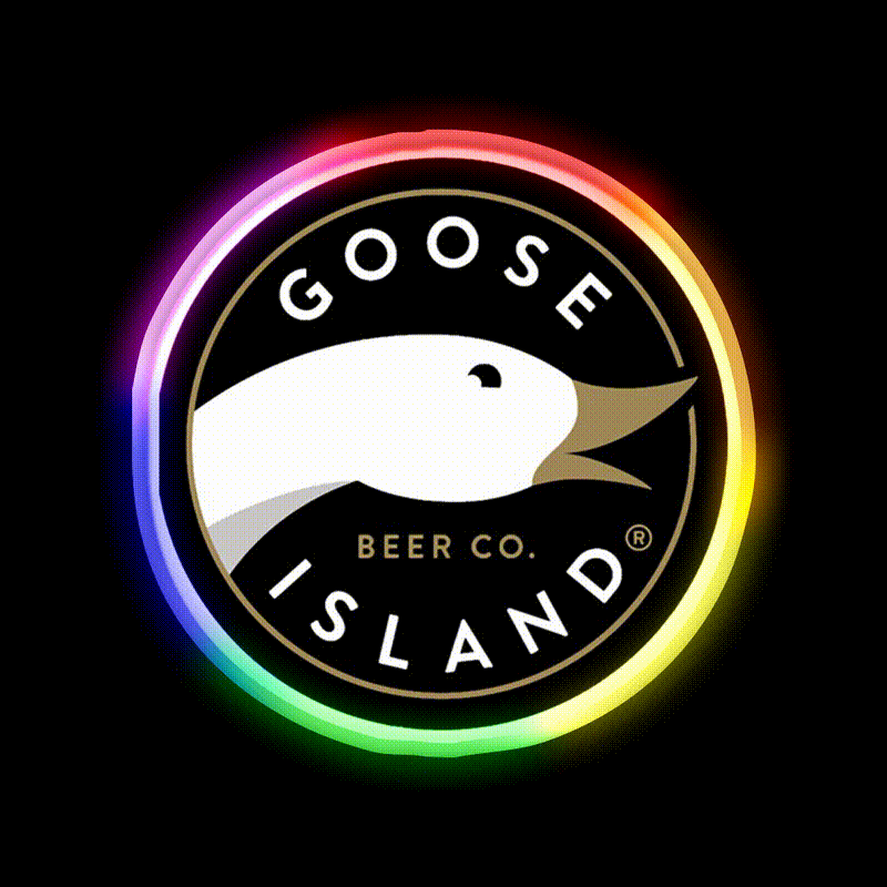 Goose Island Logo Beer Bar Decor Led Neon Sign Rgb Color