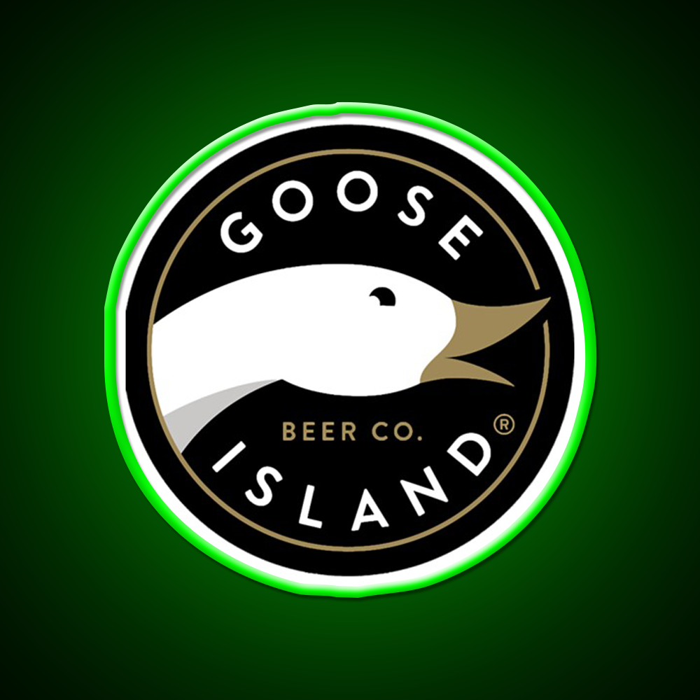 Goose Island Logo Beer Bar Decor Led Neon Sign Rgb Color
