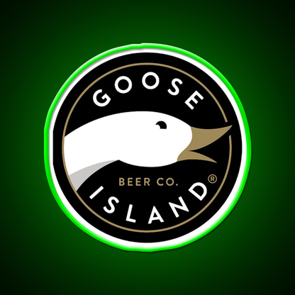 Goose Island Logo Beer Bar Decor Led Neon Sign Rgb Color