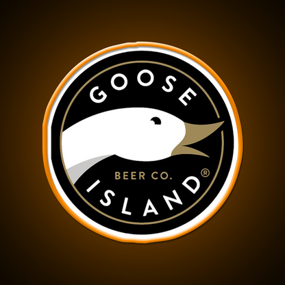 Goose Island Logo Beer Bar Decor Led Neon Sign Rgb Color