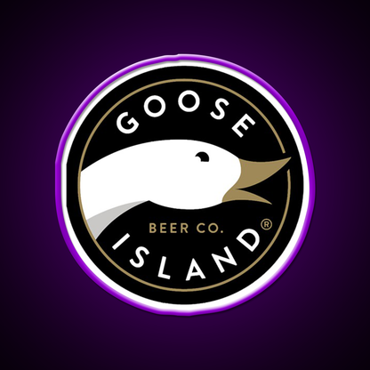 Goose Island Logo Beer Bar Decor Led Neon Sign Rgb Color