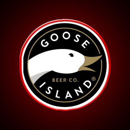 Goose Island Logo Beer Bar Decor Led Neon Sign Rgb Color