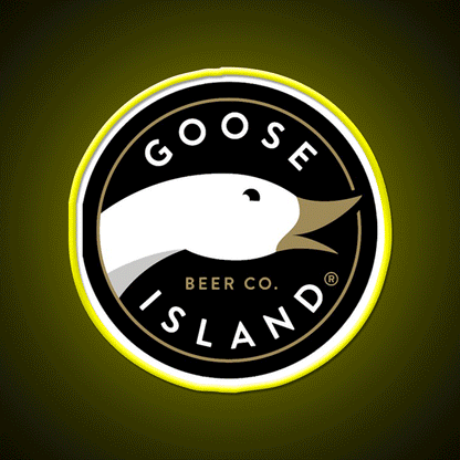 Goose Island Logo Beer Bar Decor Led Neon Sign Rgb Color