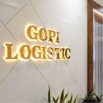 Gopi Logistic 3D Backlit Channel Letters Led Light Sign - Shineneon
