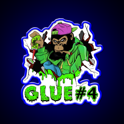 Gorilla Glue Strain Amazing Art Hemp Inspired Green Leaf Led Neon Sign Rgb Color - LED neon sign view 5