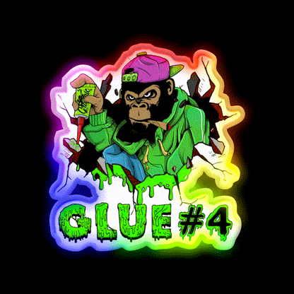 Gorilla Glue Strain Amazing Art Hemp Inspired Green Leaf Led Neon Sign Rgb Color - LED neon sign close-up detail