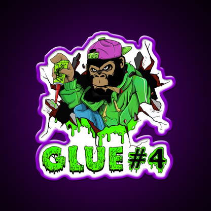 Gorilla Glue Strain Amazing Art Hemp Inspired Green Leaf Led Neon Sign Rgb Color - LED neon sign view 9