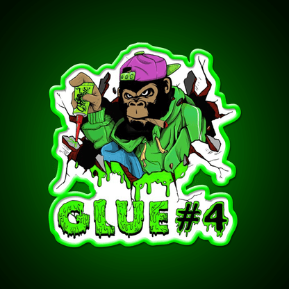 Gorilla Glue Strain Amazing Art Hemp Inspired Green Leaf Led Neon Sign Rgb Color - Shineneon