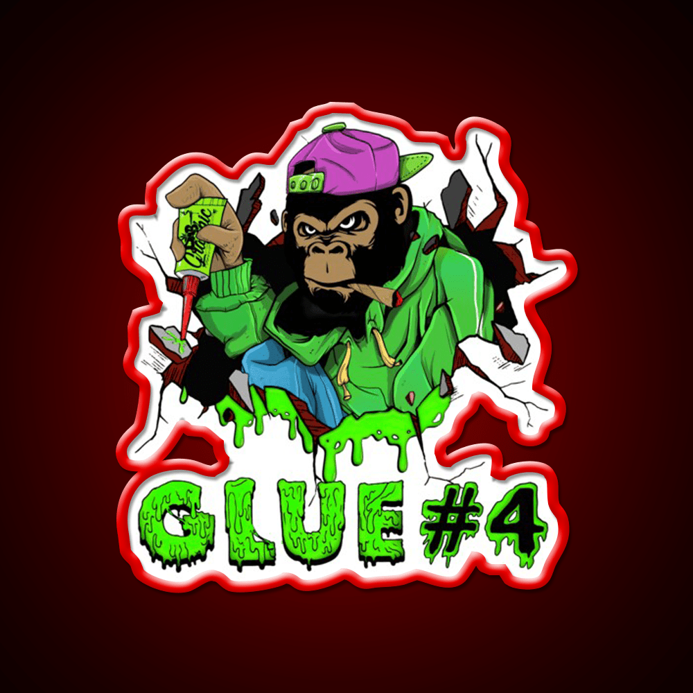 Gorilla Glue Strain Amazing Art Hemp Inspired Green Leaf Led Neon Sign Rgb Color - Shineneon