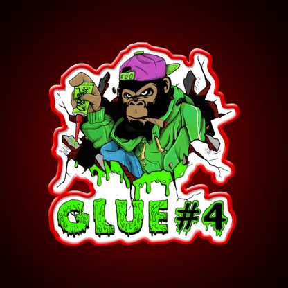 Gorilla Glue Strain Amazing Art Hemp Inspired Green Leaf Led Neon Sign Rgb Color - Shineneon