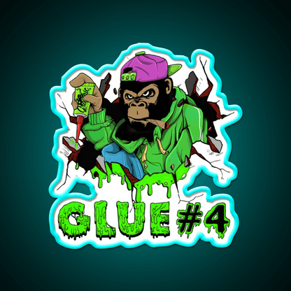 Gorilla Glue Strain Amazing Art Hemp Inspired Green Leaf Led Neon Sign Rgb Color - Shineneon