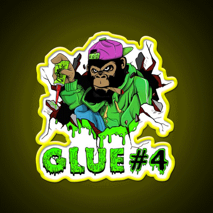 Gorilla Glue Strain Amazing Art Hemp Inspired Green Leaf Led Neon Sign Rgb Color