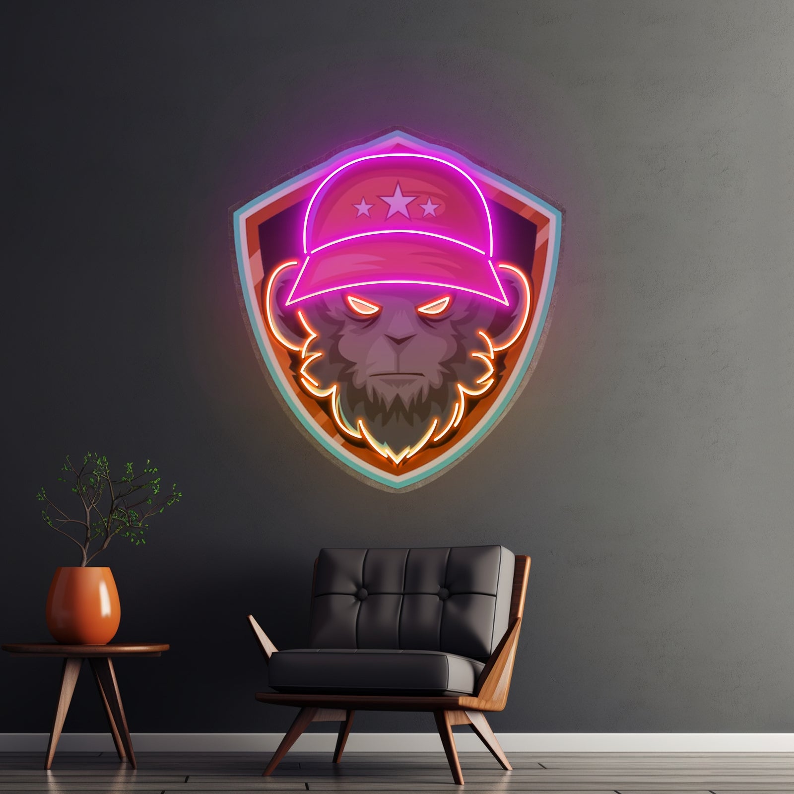 Gorilla Head Led Neon Sign Light Custom Led Signs