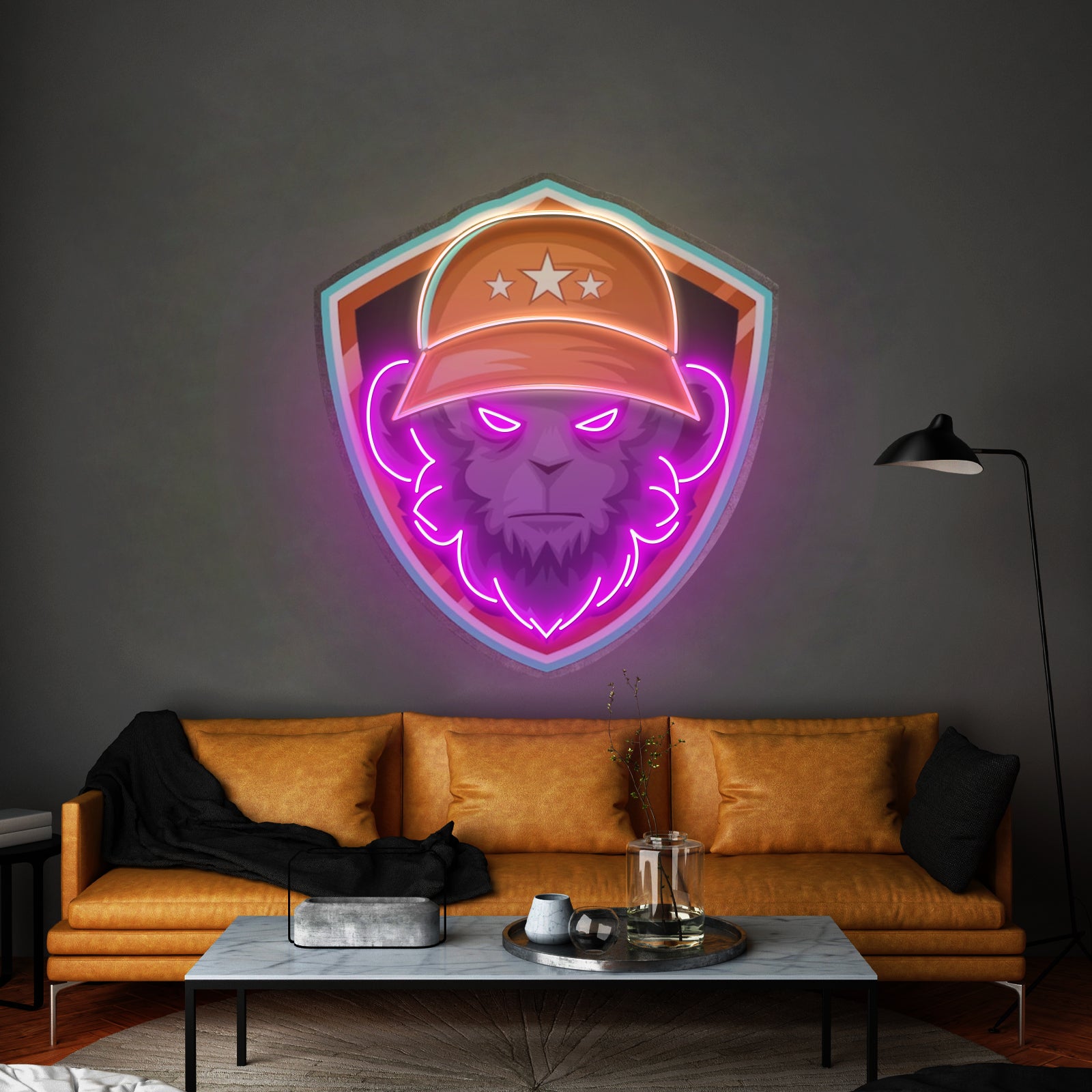 Gorilla Head Led Neon Sign Light Custom Led Signs