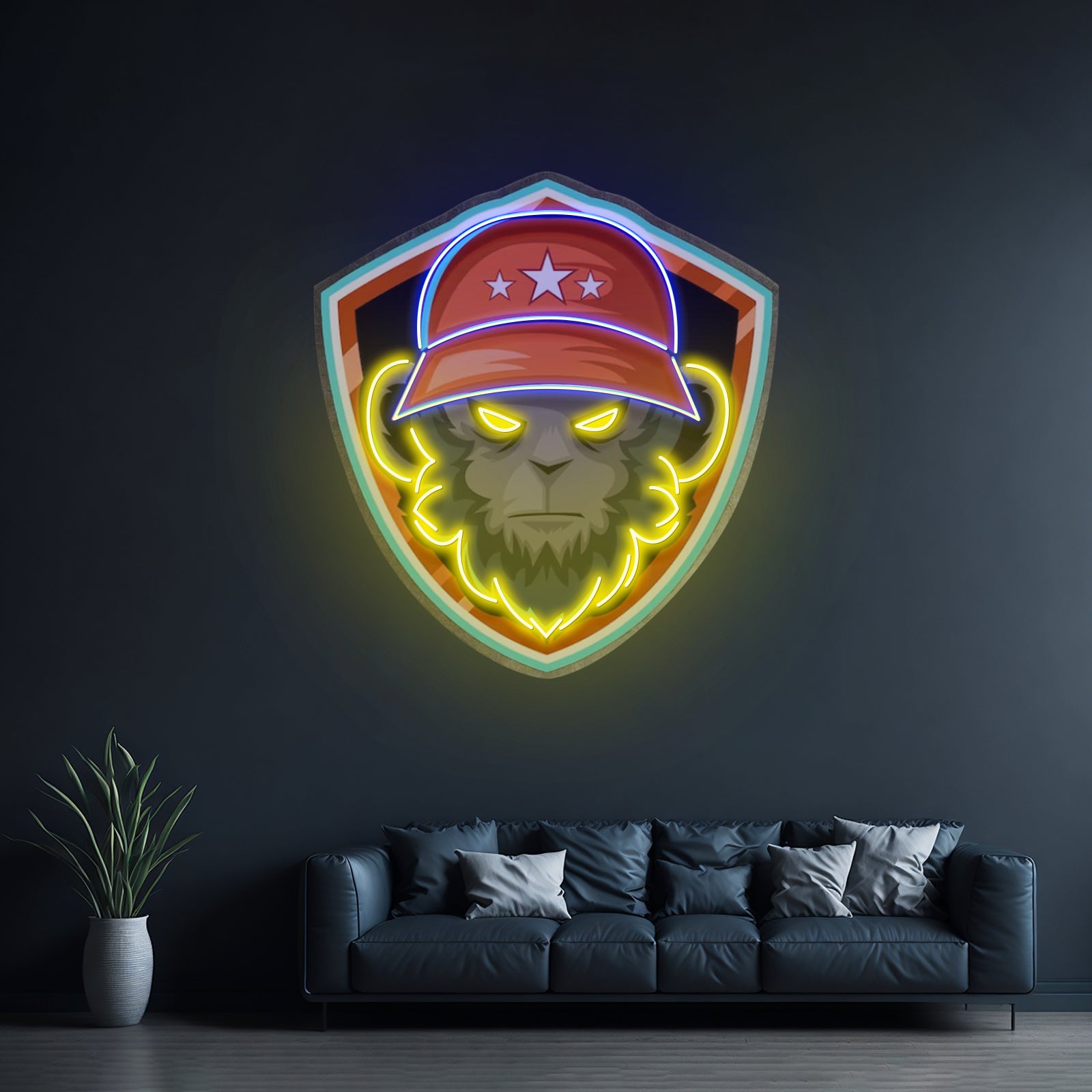 Gorilla Head Led Neon Sign Light Custom Led Signs
