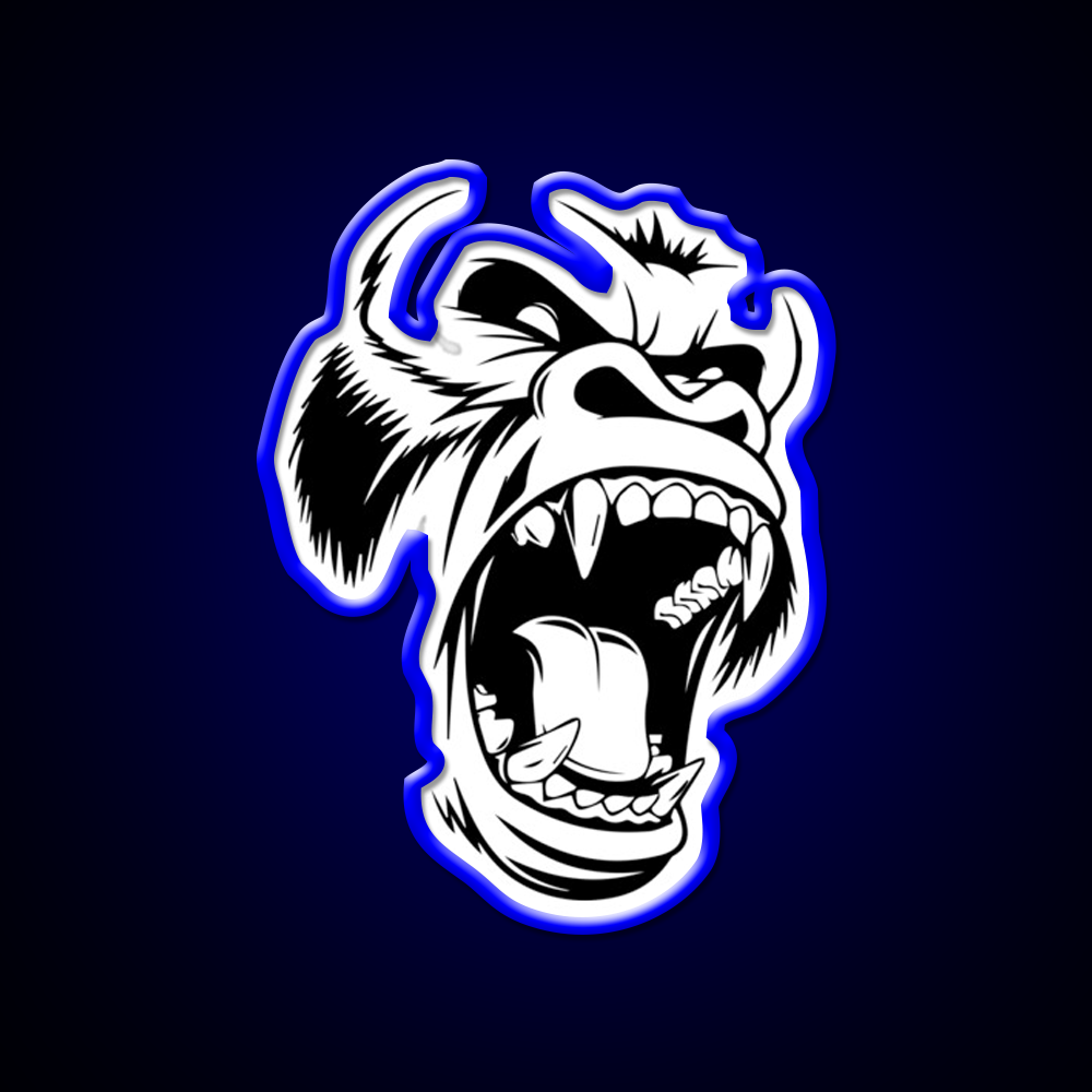 Gorilla Strong Gym Fitness Led Neon Sign Rgb Color