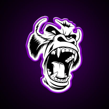 Gorilla Strong Gym Fitness Led Neon Sign Rgb Color