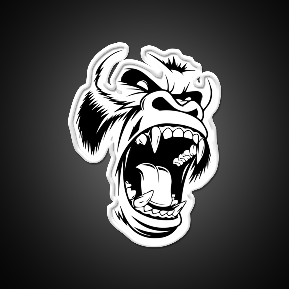 Gorilla Strong Gym Fitness Led Neon Sign Rgb Color