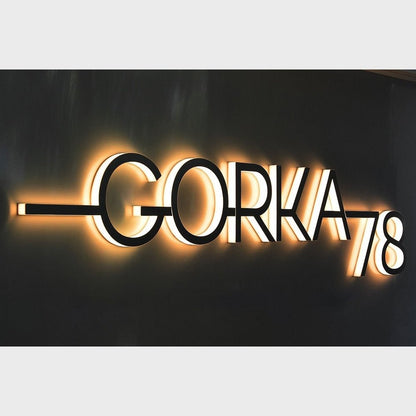 Gorka 78 3D Backlit Channel Letters Led Light Sign - Shineneon