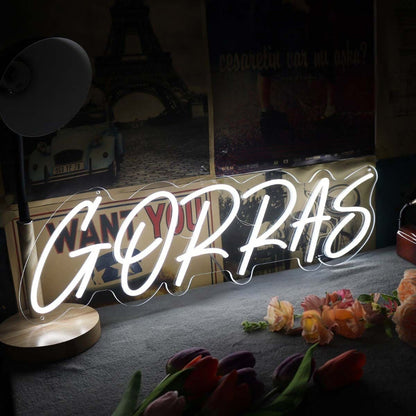 Gorras White Led Neon Sign - Shineneon