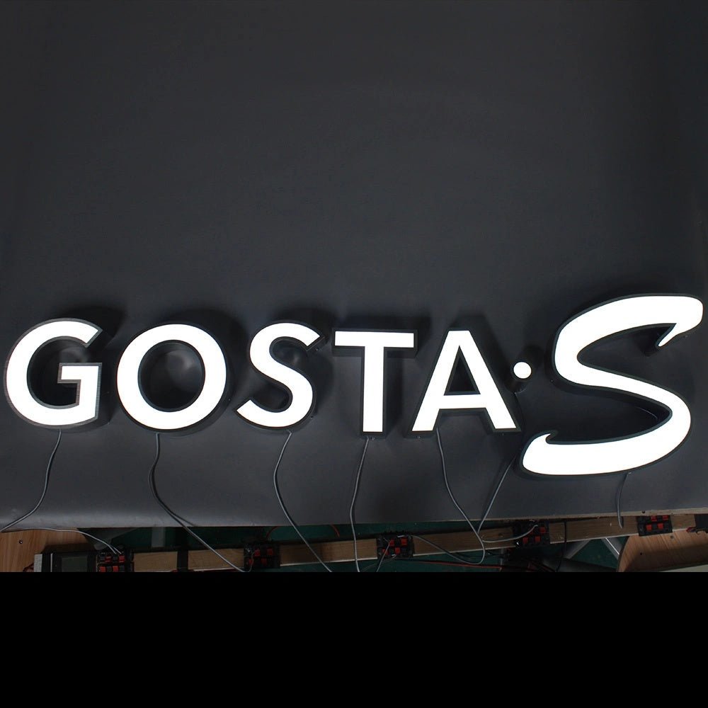 Gosta S 3D Frontlit Channel Letters Led Light Sign - Shineneon