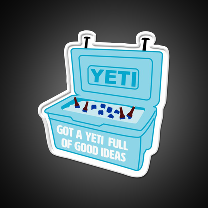 Got A Yeti Full Of Good Ideas Beer Bar Decor Led Neon Sign Rgb Color - LED neon sign view 11