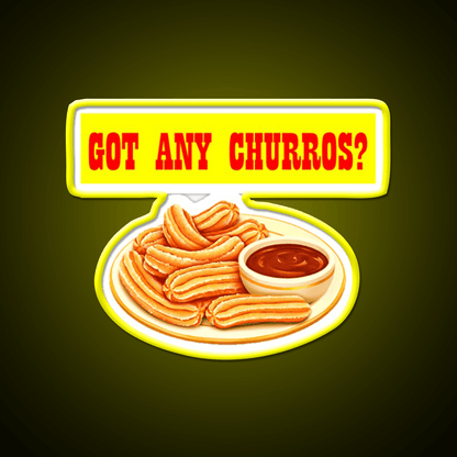Got Any Churros Snack Food Led Neon Sign Rgb Color - Shineneon