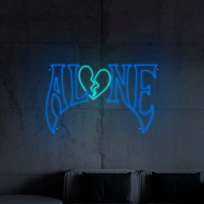 Gothic Style Alone Neon Sign | Shineneon