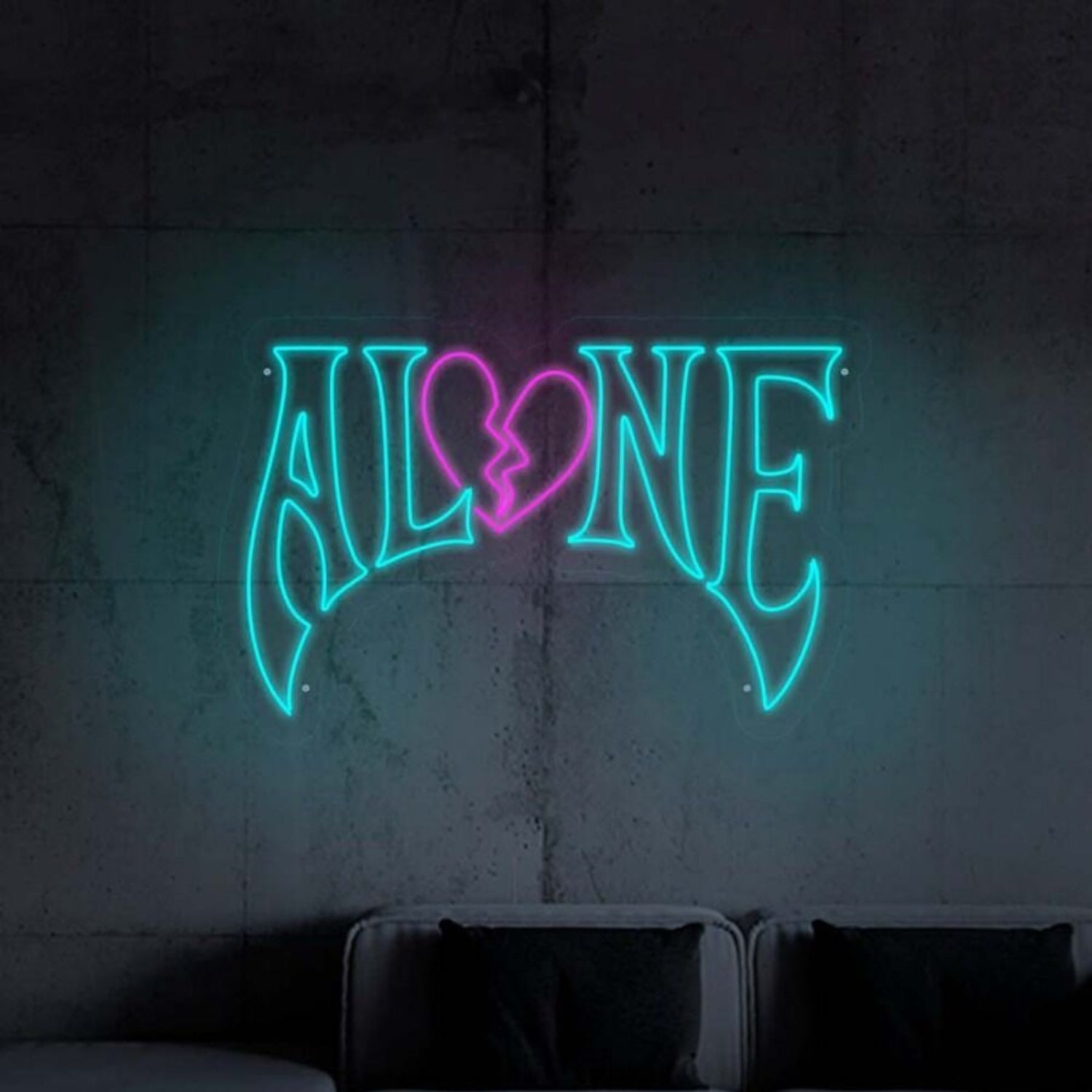 Gothic Style Alone Neon Sign | Shineneon