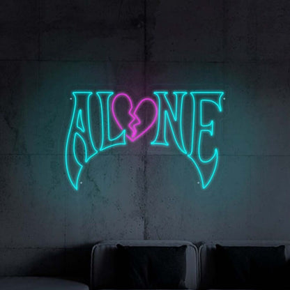 Gothic Style Alone Neon Sign | Shineneon