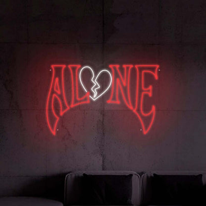 Gothic Style Alone Neon Sign | Shineneon