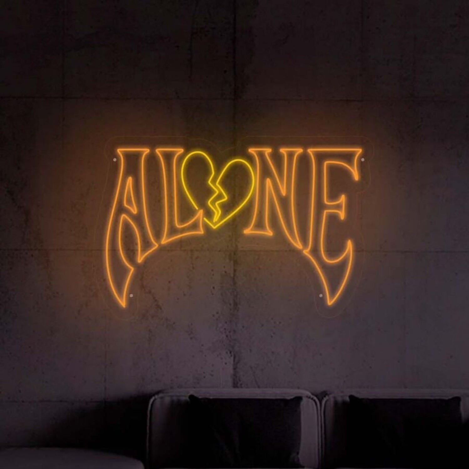 Gothic Style Alone Neon Sign | Shineneon