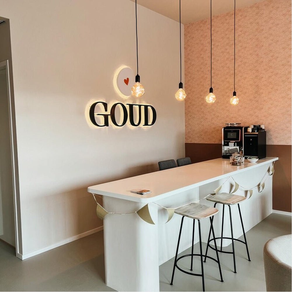 Goud 3D Backlit Channel Letters Led Light Sign - Shineneon